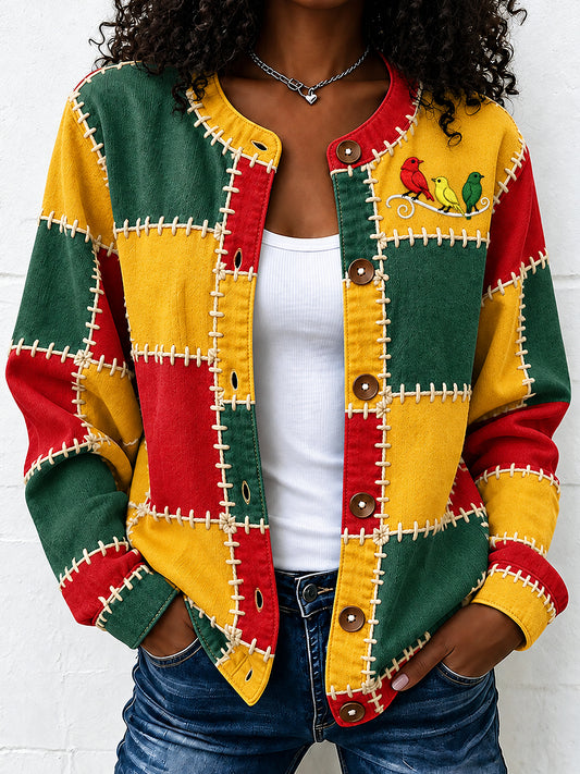 Women's EVERY LITTLE THING IS GONNA BE ALRIGHT Art Printed Cardigan Jacket