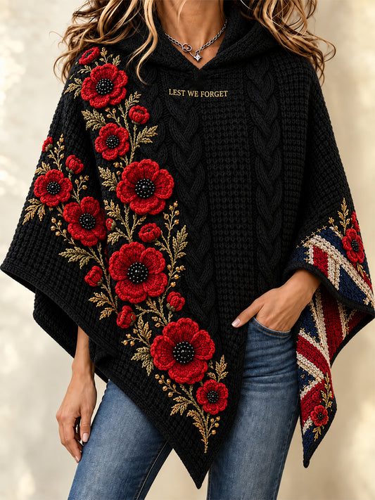Women's Remembrance Day Cape Sweater