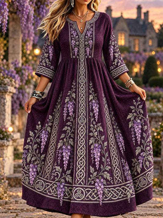 Women's Welsh-Style Print Dress