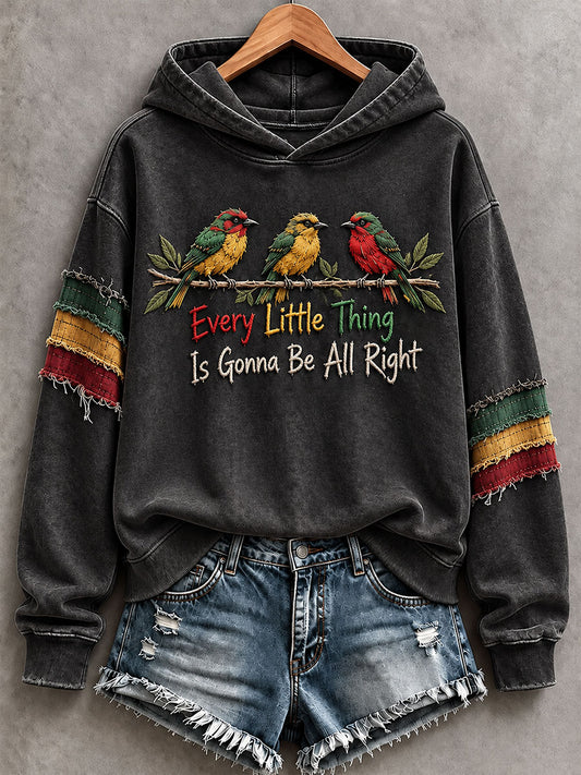 Women's Every Little Thing Is Gonna Be All Right  Hoodie