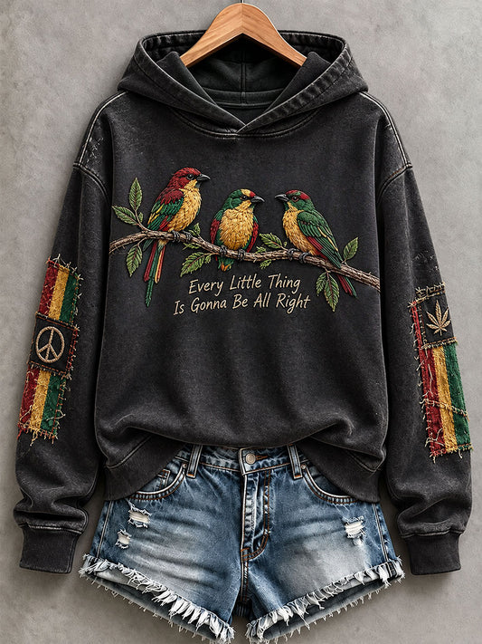 Women's Every Little Thing Is Gonna Be All Right  Hoodie