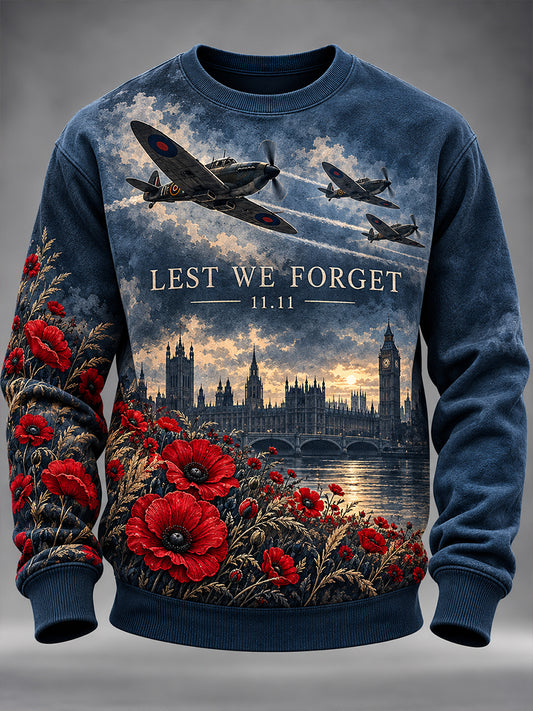 Men's British Veteran Remembrance Day Crewneck Sweatshirt