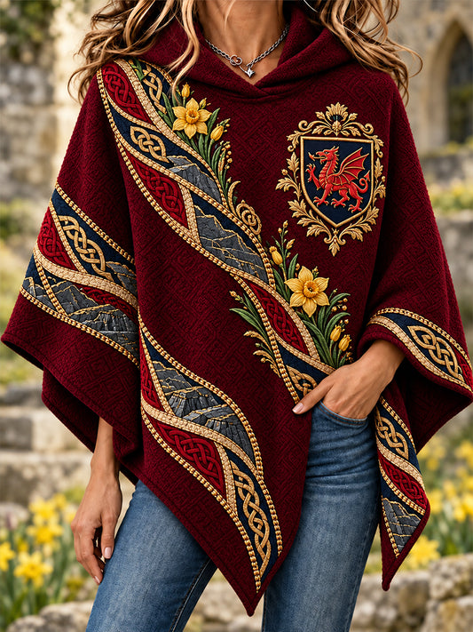 Women's Welsh CYMRU  Cape Sweater
