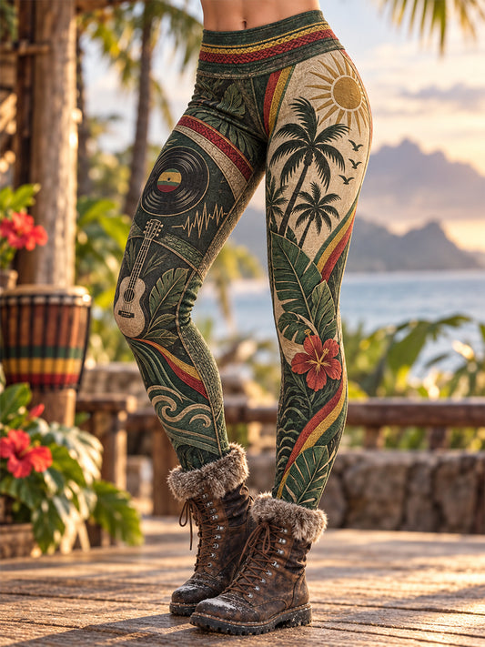 Women's Reggae Culture Velvet Leggings