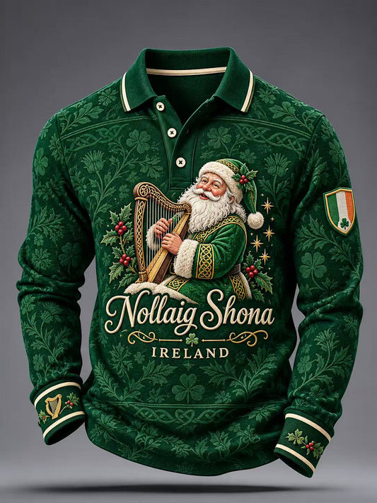 Men's Christmas In Ireland Long Sleeve Shirt