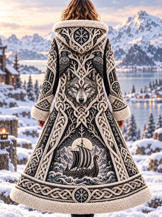 Women's Viking Art Flannel Jacket