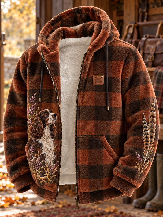Men's British Hunting Season Zipper Flannel Jacket