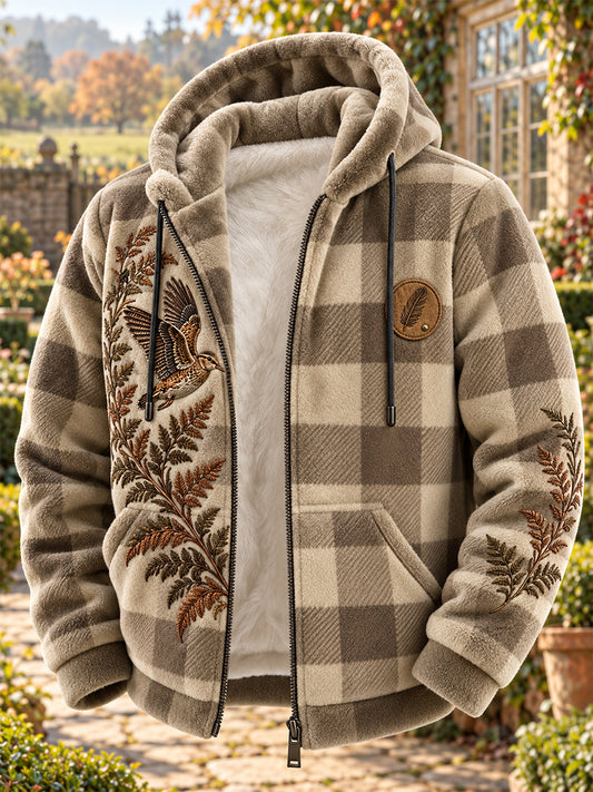 Men's British Hunting Season Zipper Flannel Jacket