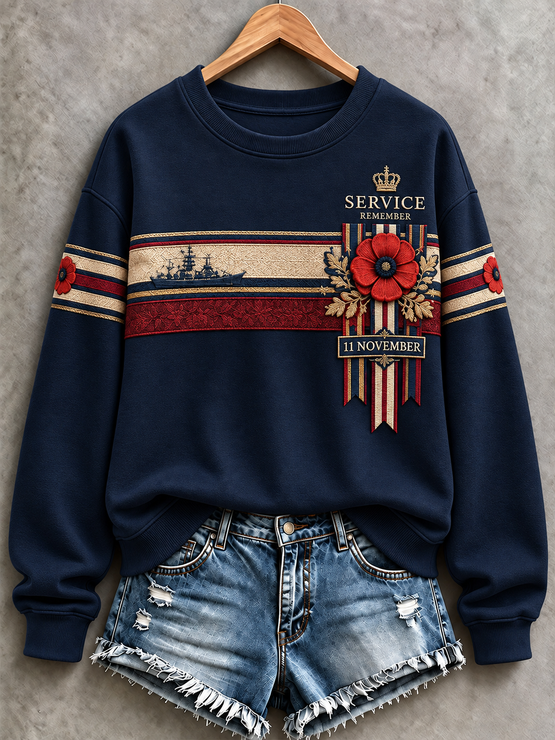 Women's Remembrance Day Regular Sweatshirt