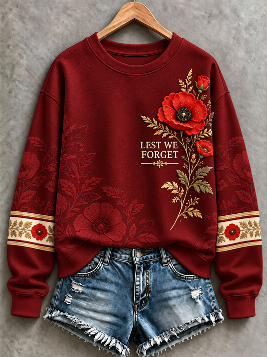 Women's Remembrance Day Regular Sweatshirt