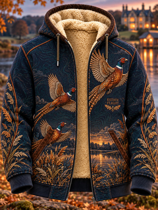 Men's British Hunting Season Fleece-Lined Zipper Hoodie