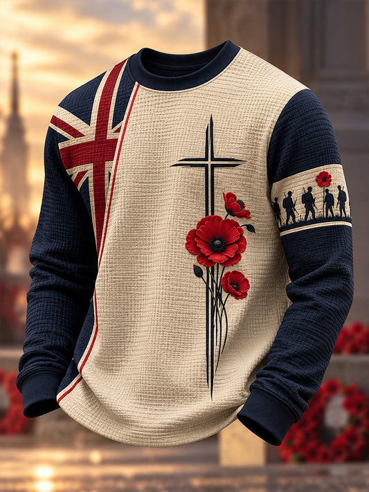 Men's British Veterans Remembrance Day Long-Sleeve Sweatshirt