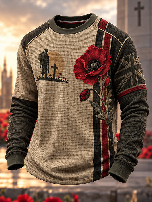 Men's British Veterans Remembrance Day Long-Sleeve Sweatshirt