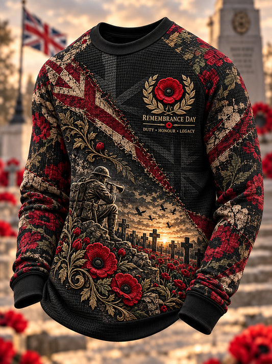 Men's British Veterans Remembrance Day Long-Sleeve Sweatshirt