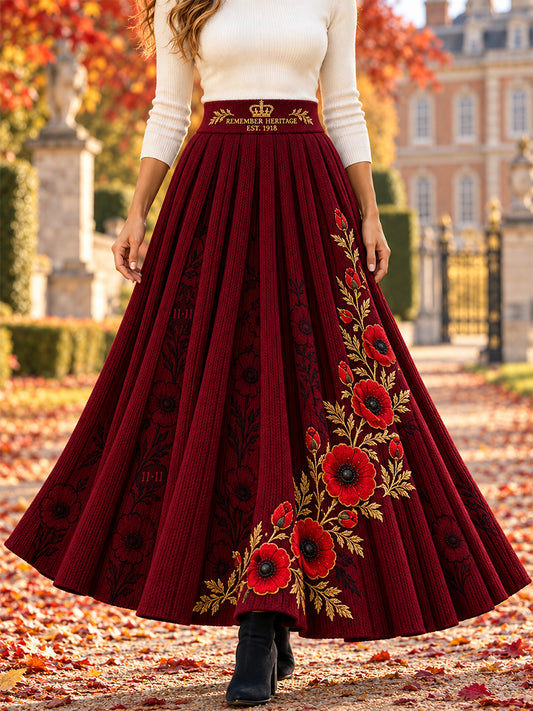 Men's Remembrance Day Lest We Forget Long Half Skirt