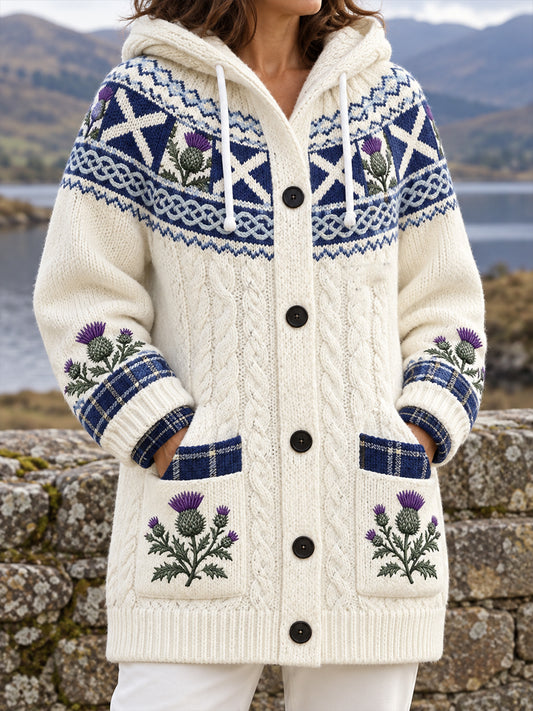 Women's Scotland St Andrew's Day Art Printed Coat