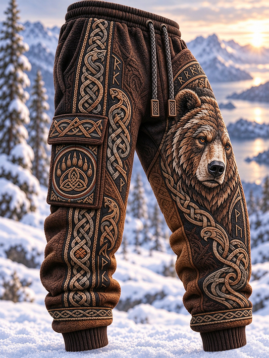 Men's Viking Art Casual Sweatpants Trousers