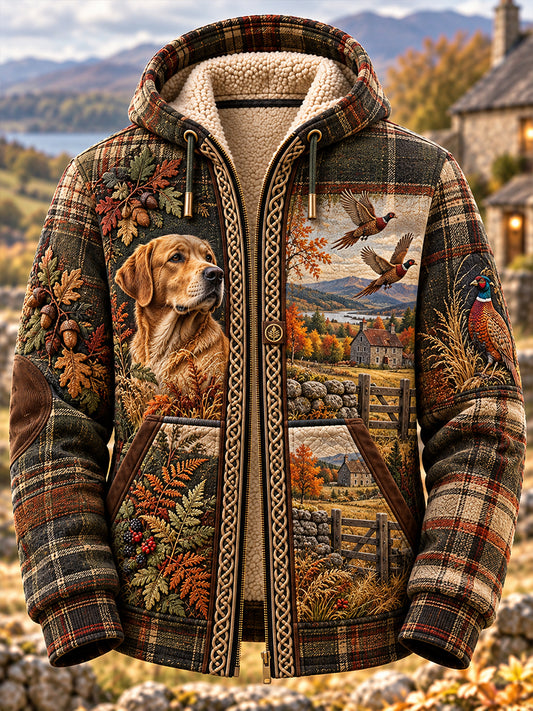 Men's British Rural Culture Flannel Jacket