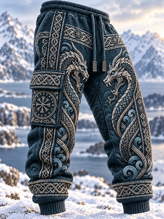 Men's Viking Art Casual Sweatpants Trousers