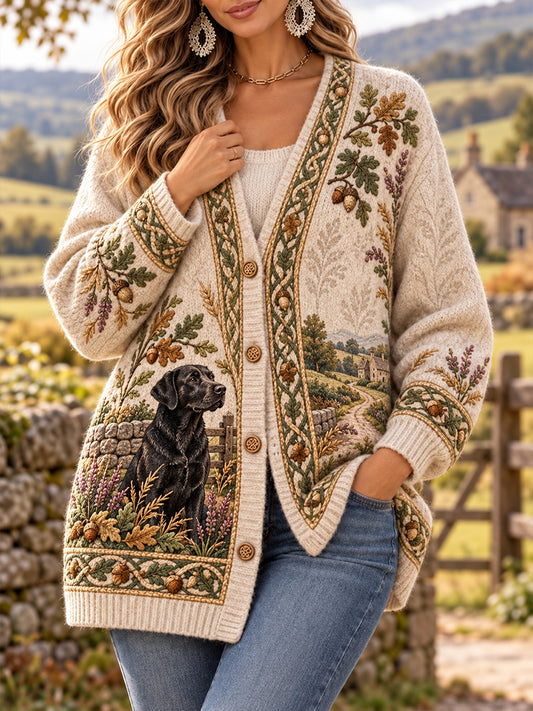 Women's British Rural Culture Imitation Cardigan Coat