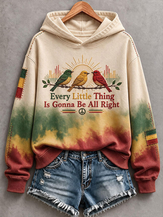 Women's Every Little Thing Is Gonna Be All Right Hoodie