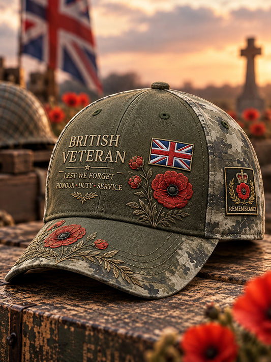 British Remembrance Day Printed Hat
