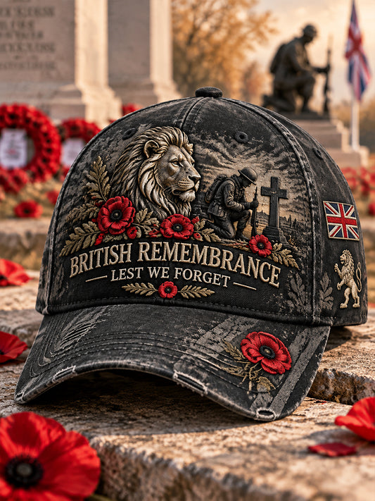 Men's Veteran Memorial-Themed Printed Cap
