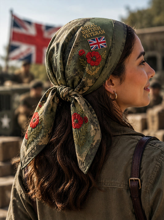 British Veteran Themed Headscarf