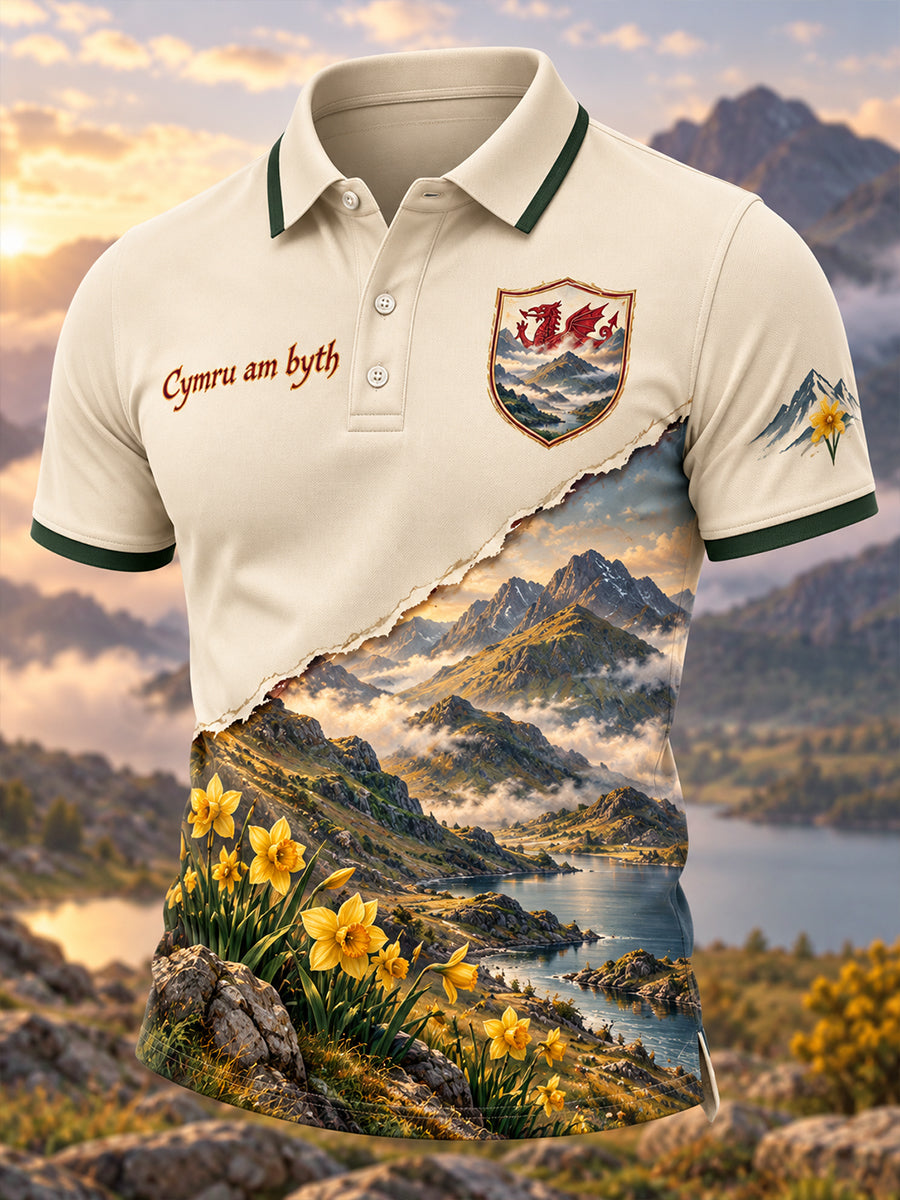 Men's Welsh Short-Sleeve Polo Shirt