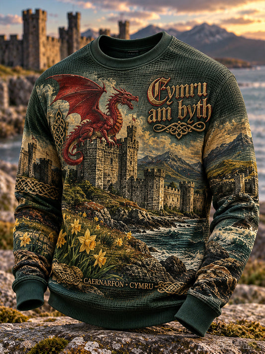 Men's Wales Waffle Long-Sleeve Sweatshirt