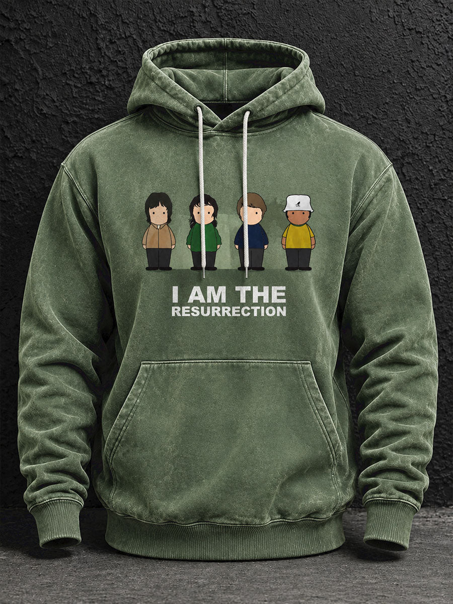 Men's UK Music Lover Lemon Art Printed Hoodie