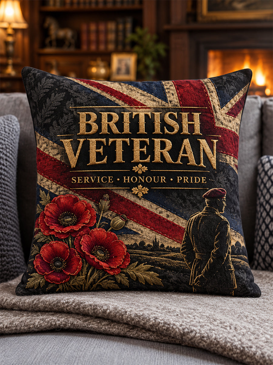 Unisex British Veteran Printed Casual Pillowcase