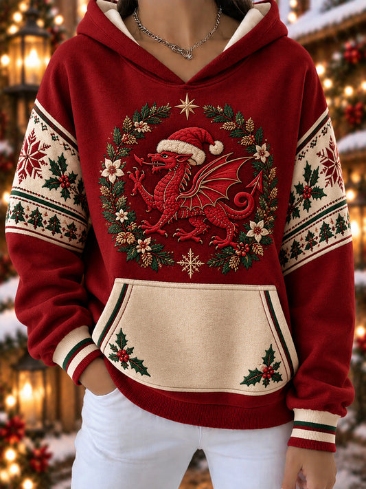 Women's Welsh Christmas Print Sweatshirt