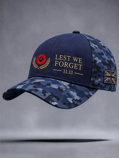 Unisex Lest We Forget Print Hat