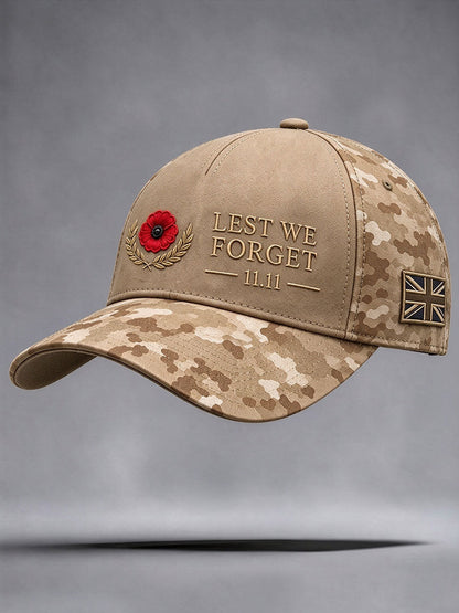 Unisex Lest We Forget Print Hat