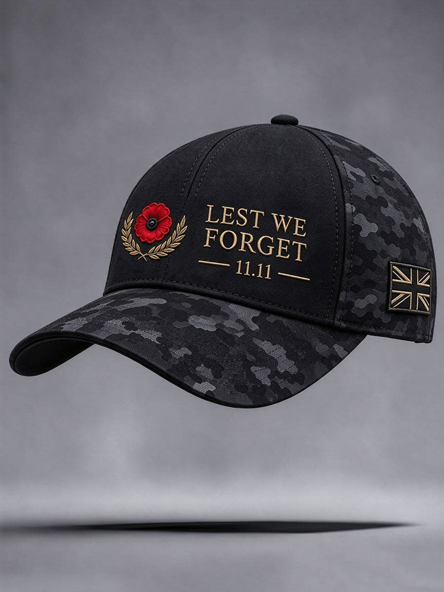 Unisex Lest We Forget Print Hat